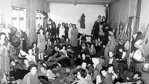 Prisoners in one of the holocaust camps