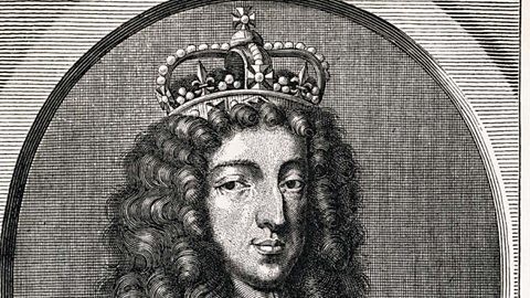 King William of Orange wearing a crown