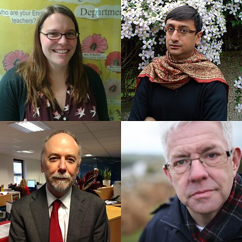 (From top left, clockwise) Sonya Gavaghan, Dr Santanu Das, Ian McMillan, Andrew Bradford.