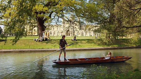 Punting along the River Cam