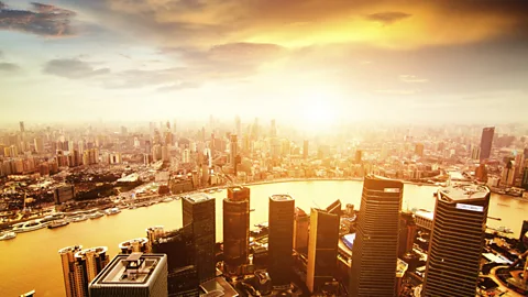 Golden Shanghai skyline (Thinkstock)