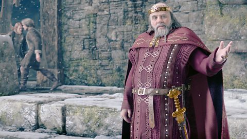 Anthony Hopkins as Hrothgar in the film Beowulf, 2007