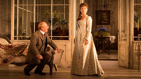 Sheridan Smith performing on stage in Hedda Gabler at the Old Vic