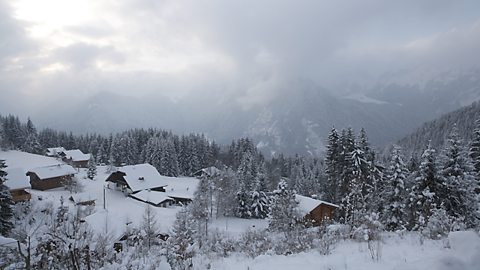 Winter mountain landscape