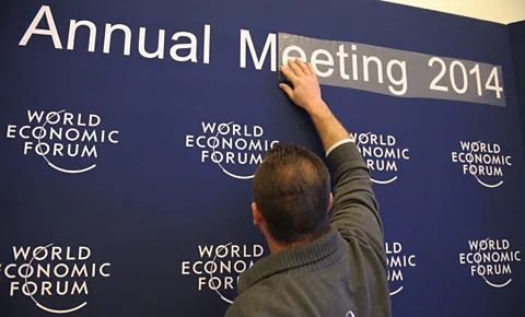 Business leaders gather in the Swiss ski resort Davos for the World Economic Forum (AFP/Getty)