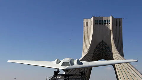 A "hacked" RQ-170 drone in Iran (Atta Kenare/AFP/Getty)