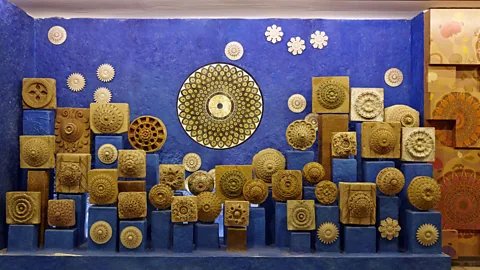 An installation in Jaye He, Mumbai’s Chhatrapati Shivaji International Airport