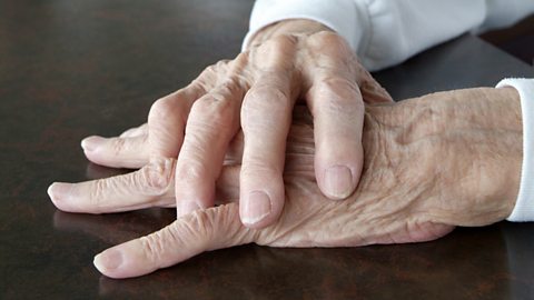An old woman's hands
