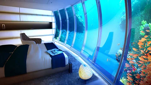 Underwater hotels like this proposed construction promise to be more comfortable than underwater research labs today (Deep Ocean Technology)