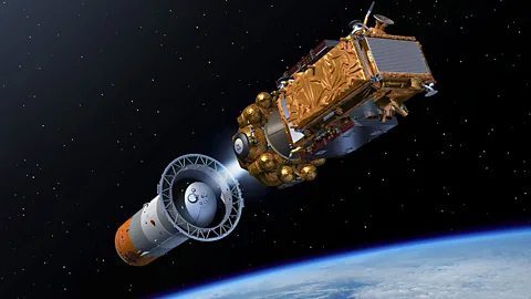 Artist’s impression of the Sentinel-1A, the first in the Copernicus satellite family, which will be used to monitor Earth’s environment, from oil spills to mapping sea ice. (ESA)