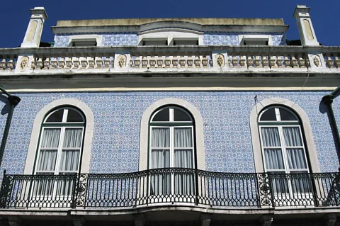 A traditionally tiled house in Lisbon. (Sean Gallup/Getty)