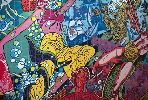 Exuberant azulejos at Oriente Station. (Metropolitano de Lisboa)