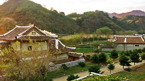 North Korea, homestay village