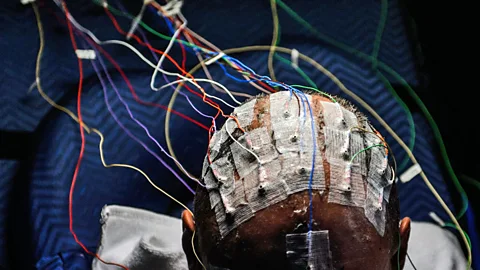 In non-military experiments, monitoring electrical activity in the brain using electrodes has been used to measure pilot alertness (Getty Images)