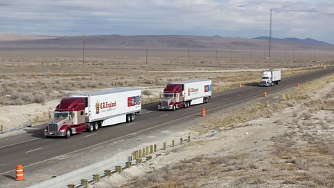 The trucks will be able to drive with a gap of only a few metres between them (Peloton Technology)