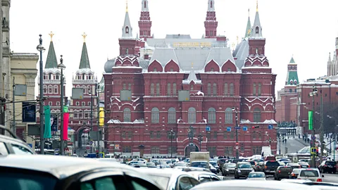 Big cities such as Moscow are trying to find ways to deal with the fact that almost one-third of traffic stuck in jams are trying to find a parking space (AFP/Getty Images)