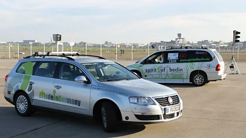 The thought-control tests were run at a former airport, to ensure safety (Brain Driver)