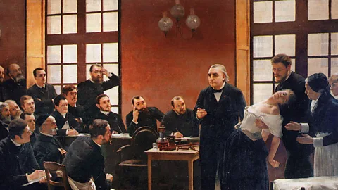 Neurologist Jean-Martin Charcot is depicted demonstrating hysteria in a woman called Blanche Wittman (Wikipedia/CC-PD-Mark)
