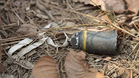 Abandoned munition (Stephane De Greef/Landmine and Cluster Munition Monitor/Flickr/CC BY 2.0)