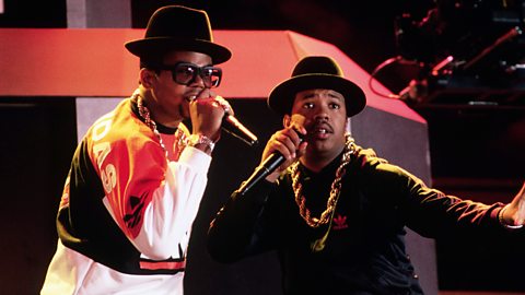 Run-DMC performing at Seattle's Paramount Theatre