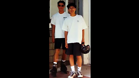 In the summer before his paralysis, Daniel and I went rollerblading and biking