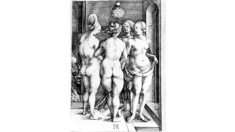 Durer's influential etchings portrayed witches as young and nubile or old crones (Albrecht Dürer)