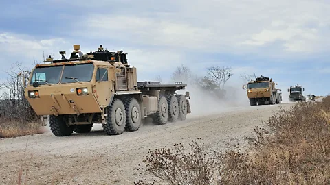 The military's driverless vehicles avoid exposing their personnel to road bombs (Lockheed Martin)