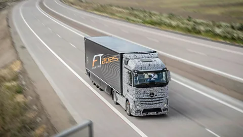 Autonomous trucks have already been tested on roads in Europe (Daimler)
