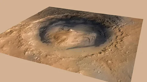 Mount Sharp sits in the middle of the Gale Crater, where Curiosity landed in 2012 (Nasa)