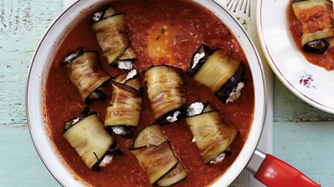 BBC Radio 4 - Woman's Hour - Ricotta Stuffed Aubergines in Tomato Sauce