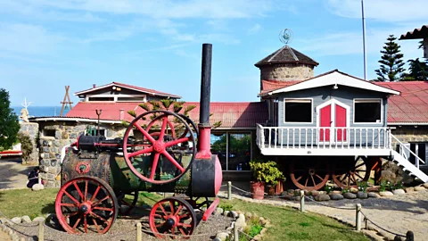 The son of a train conductor, Neruda was fascinated by trains and had one hauled here to Isla Negra. (Dave Seminara)