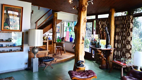 Neruda called this room in La Chascona the Lighthouse Living Room because it's reached via a staircase and gets a lot of natural light. (Dave Seminara)