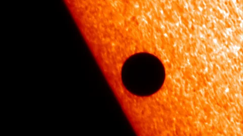 Solar Orbiter's mission will take it within the orbit of Mercury, seen here dwarfed by the Sun (ESA)
