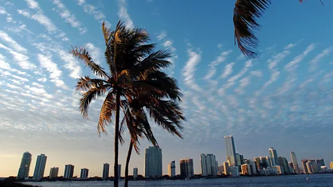 Blue sky over Miami. (Roberto Schmidt/AFP/Getty)