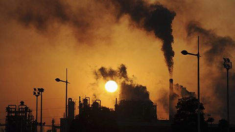 Air pollution from a chemical factory in Hefei, China