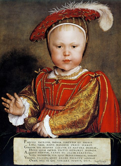 Henry's third wife Jane Seymour gave birth to his only son, Edward. (Hans Holbein, around 1538)