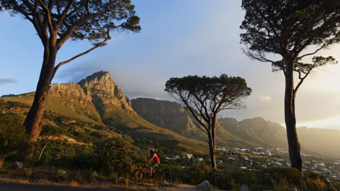 Cycling Camps Bay, Cape Town. (Franz Marc Frei/Getty)