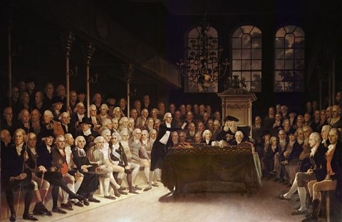 William Pitt talks to the House of Commons about the French Declaration of Wars