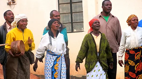 A choir rehearsal in Marangu. (Richelle Harrison Plesse)