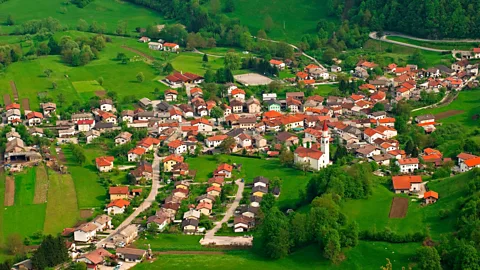 An aerial view of Bovec. (Alberto Biscaro/Getty)