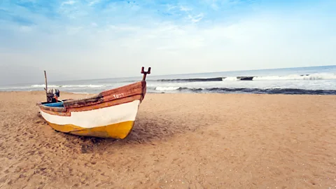 On the beach in Chennai, India. (Exotica.im/Getty)