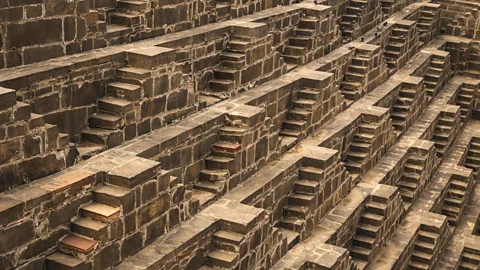 The symmetrical steps of Rajasthan’s Chand Baori stepwell make a mesmerizing maze. (Thinkstock)