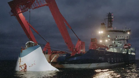 The bow of sunken ferry MS Estonia, on which more than 800 people died in 1994 (Getty Images)