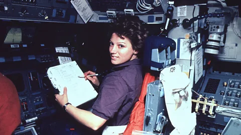 Eileen Collins became the first woman to pilot a spacecraft in 1995 (Getty Images)