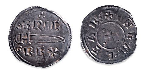  A silver penny of Eric the Bloodaxe. 
