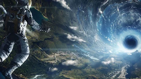 Interstellar's astronauts effectively travel through time by using wormholes (Paramount Pictures)