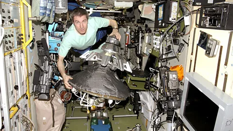 Russian cosmonaut Sergei Krikalev is a fraction of a second younger because of the amount of time he spent in space (Nasa)