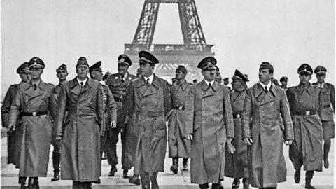 Hitler with his generals in Paris