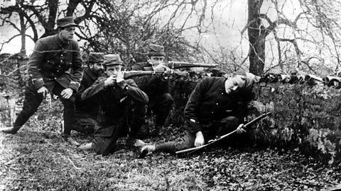 French soldiers at the Battle of the Marne.
