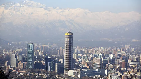 Luis Sandoval Mandujano Santiago's financial district. (Credit: Luis Sandoval Mandujano)